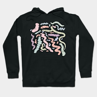 Pastel Watercolor Squiggles Hoodie